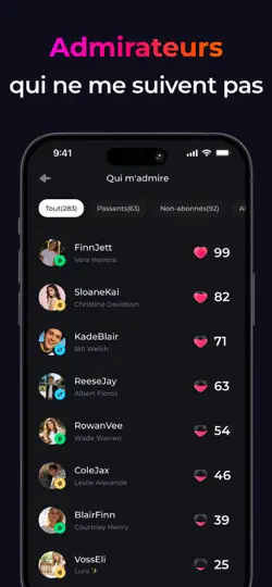 Capture d'écran de Reports +for Followers Tracker sur iPhone 3