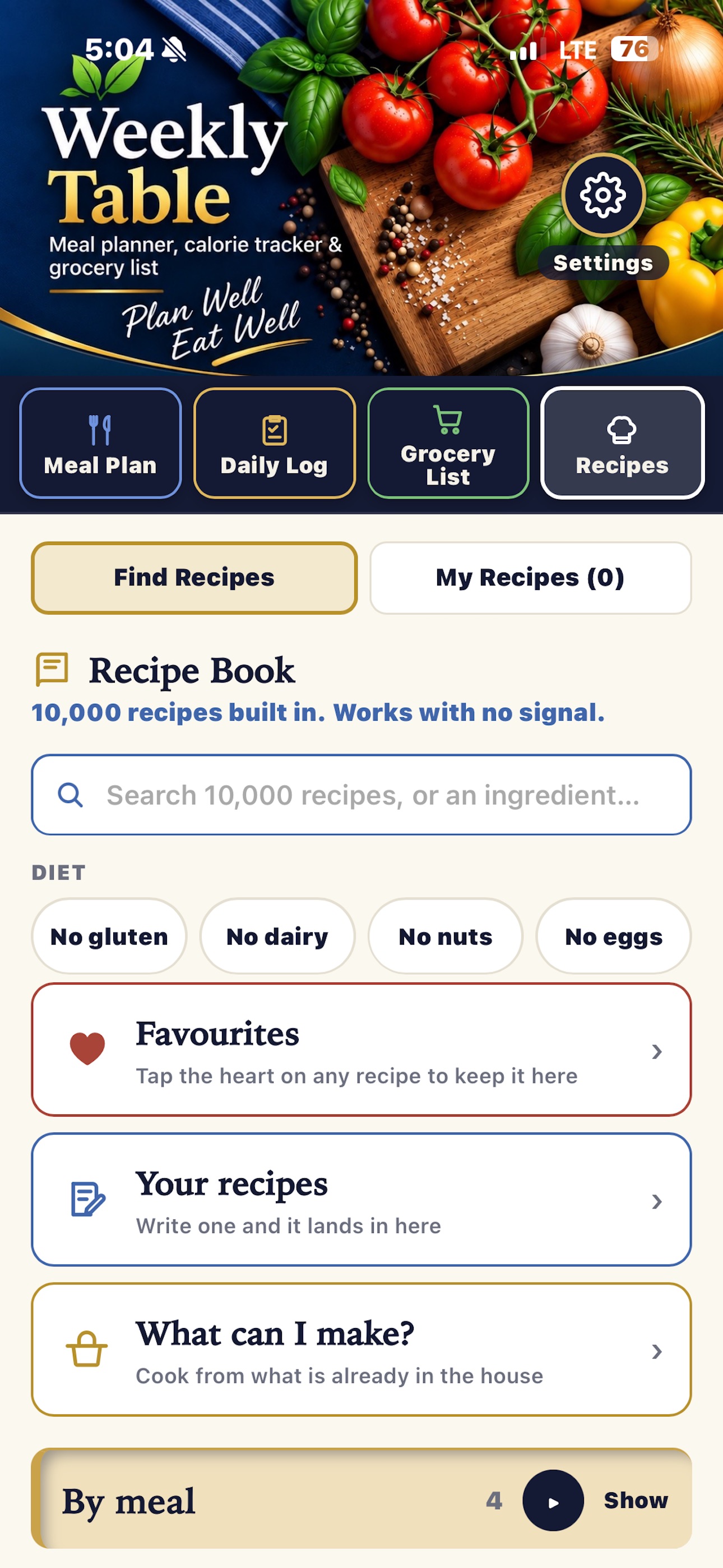 Screenshot 2 of Weekly Table