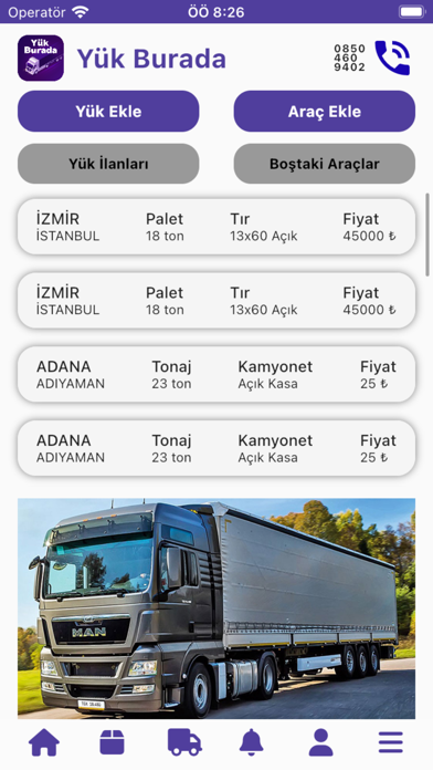 Yük Burada Screenshot