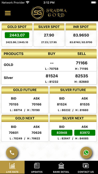 Sradha Gold Screenshot
