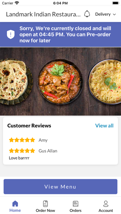 Landmark Indian Restaurant Screenshot