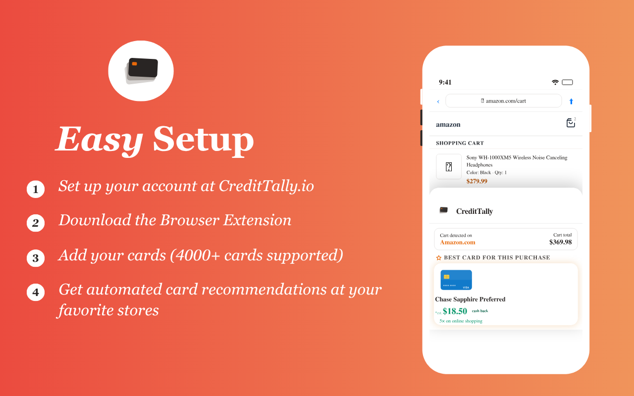CreditTally Browser Extension screenshot 14