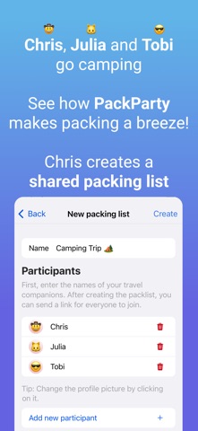 PackParty: Group Packing List screenshot