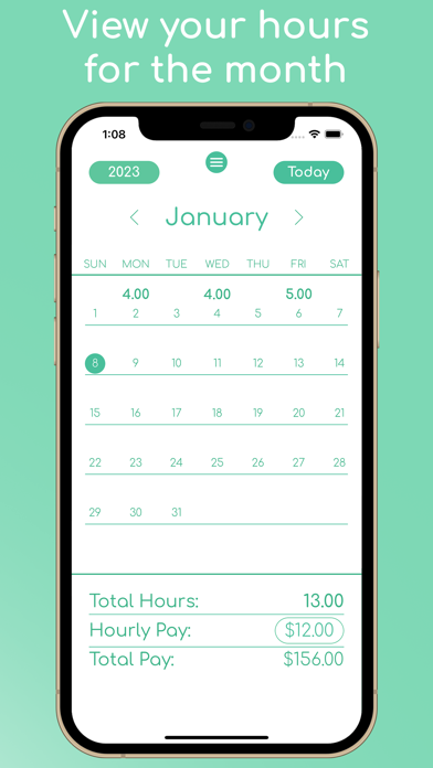 Hourly - Hours Tracker Screenshot