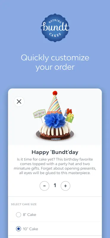 Nothing Bundt Cakes screenshot 2 of 4