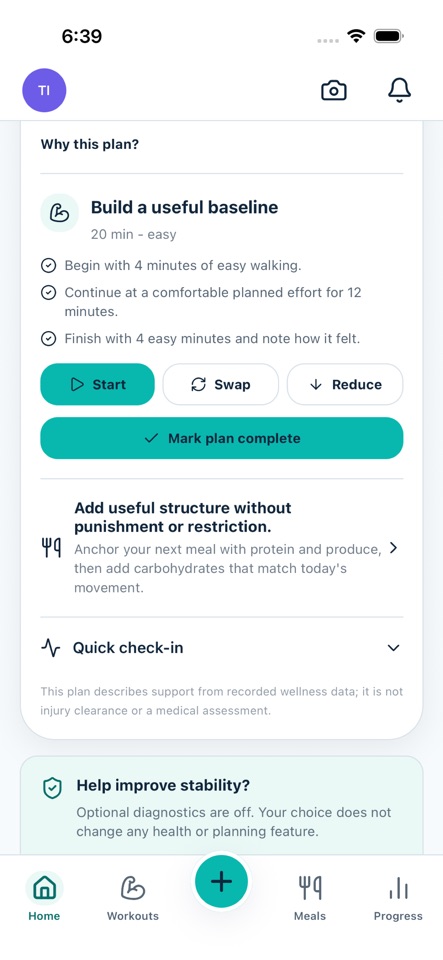 PrepAI Health Tracker screenshot 2