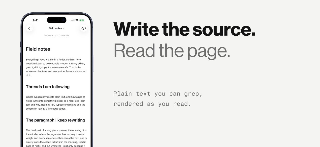 Screenshot 6 of mrkdwn — Markdown Notes Editor