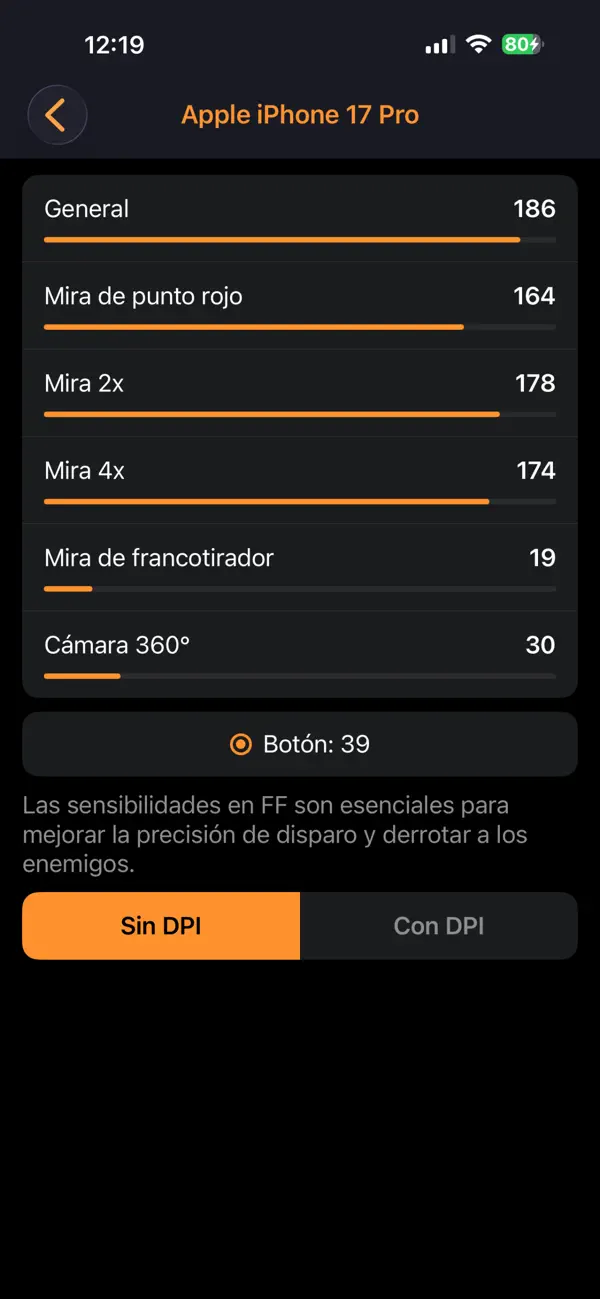 Screenshot #3 pour Sensibilidad Pro