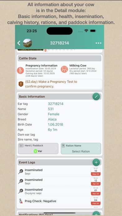 Screenshot #3 pour CowMaster- Herd Management App