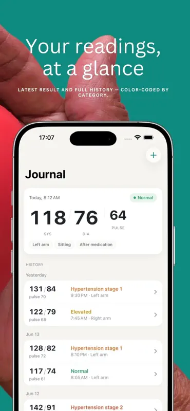 Blood Pressure Journal & Log screenshot 2 of 5