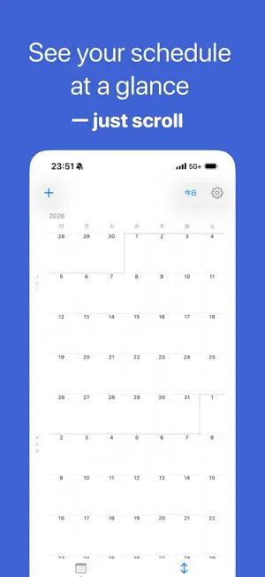 Scrollory Calendar screenshot 1