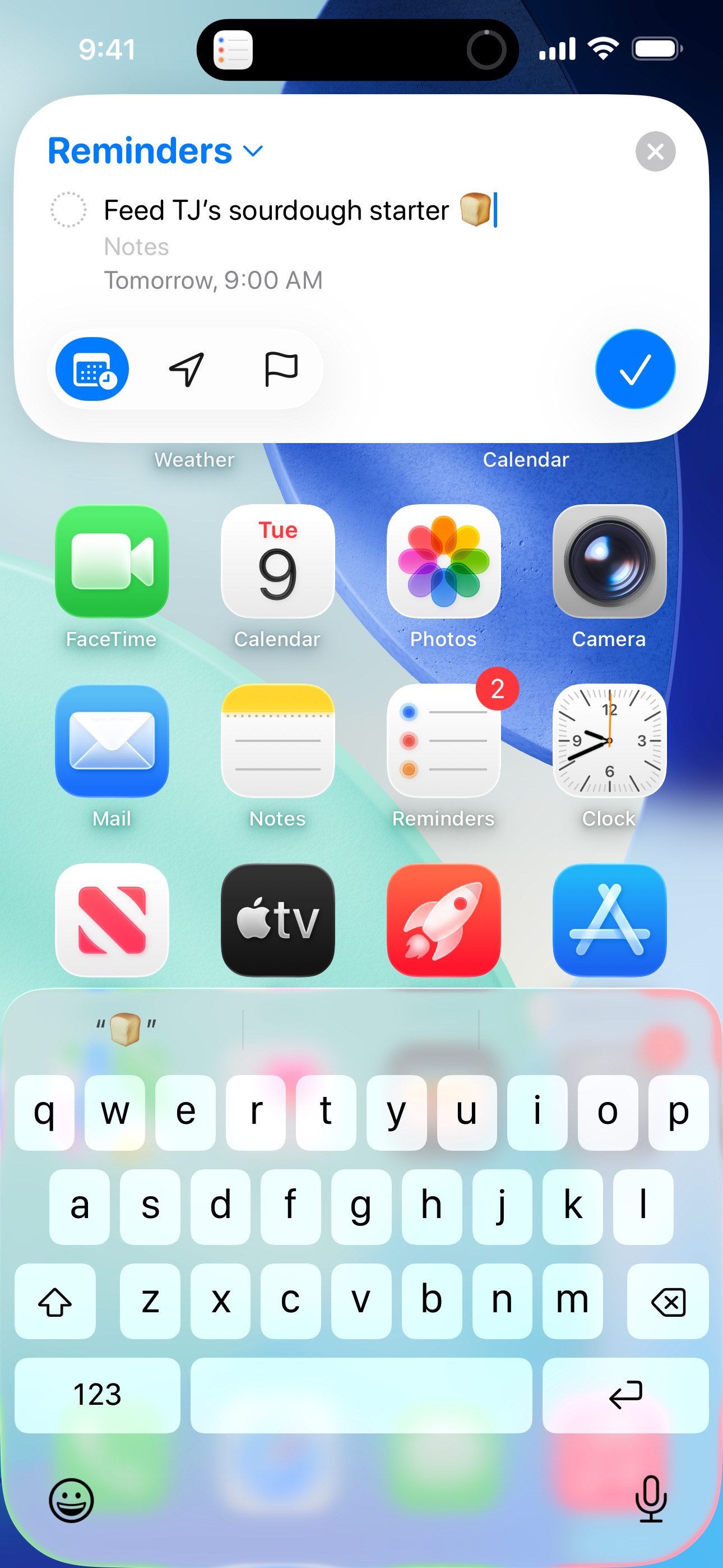 Reminders screenshot 2