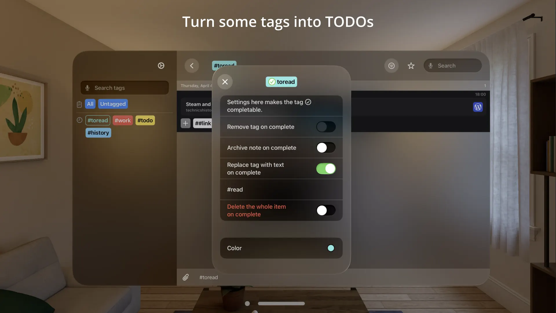 HashTagNotes: message yourself screenshot 4