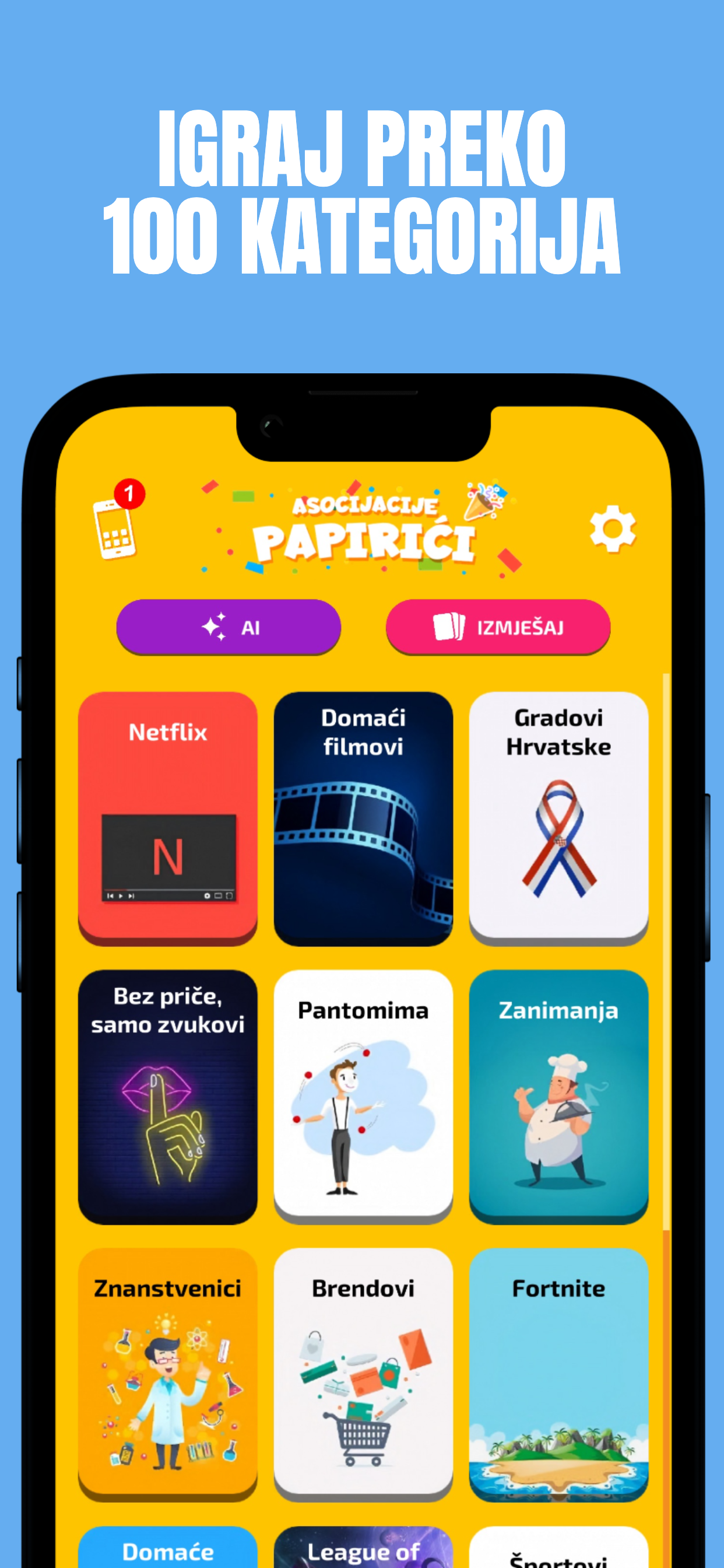Charades AI - Asocijacije
