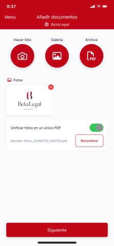 Beta Legal screenshot