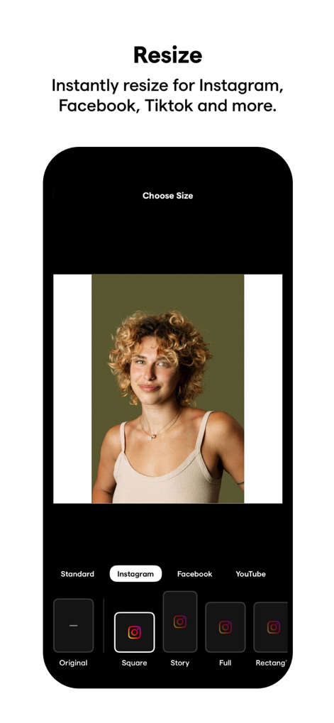 InstaSize: AI Photo Editor - Aspect Ratio Mastery