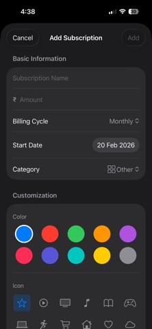 SubStatus Screenshot 3 of 6