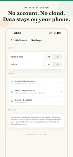 LittleGrowth — Growth Charts iPhone Ekran Görüntüsü 5