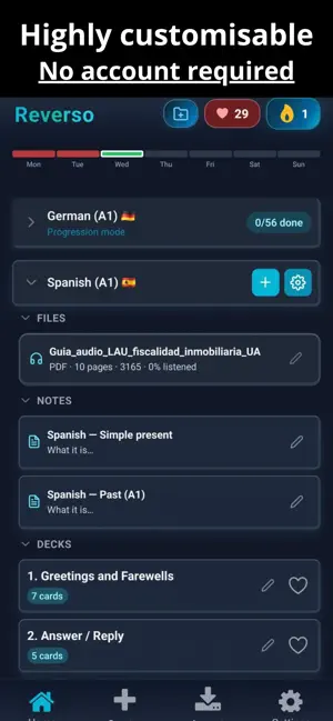 Reverso|Flashcard,Language,TTS screenshot 1