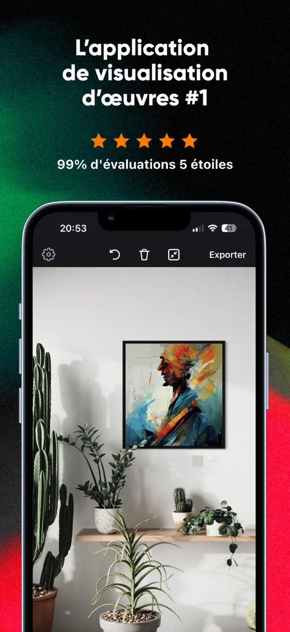 Screenshot #1 pour Smartist: Artwork Preview App