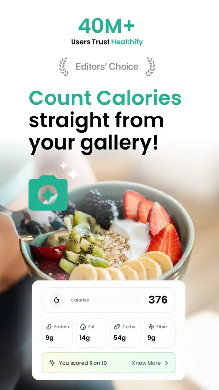 Healthify: AI Calorie Tracker screenshot 1 of 10