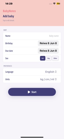 Baby Notes Screenshot 1 of 9