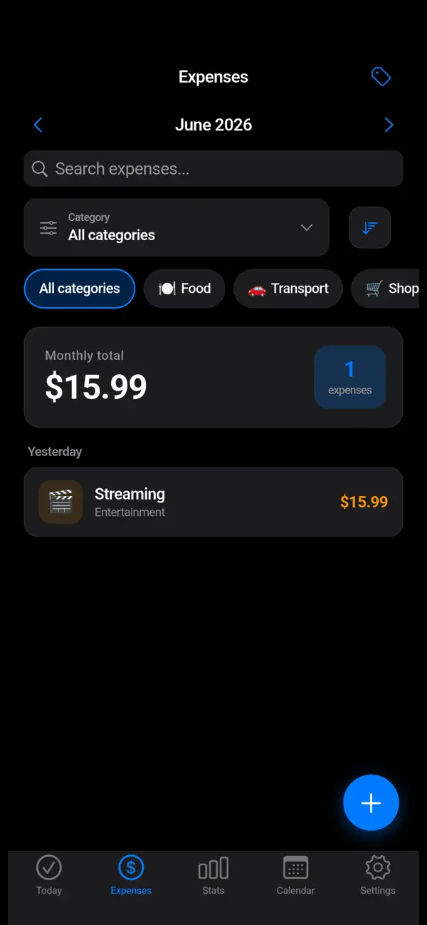 Screenshot #2 pour RAYE - Habit Tracker