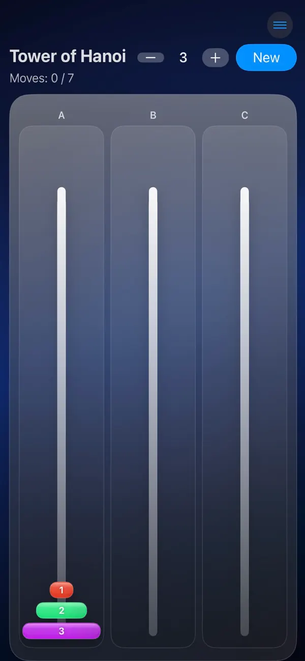 Screenshot #1 pour Ultimate Tower of Hanoi