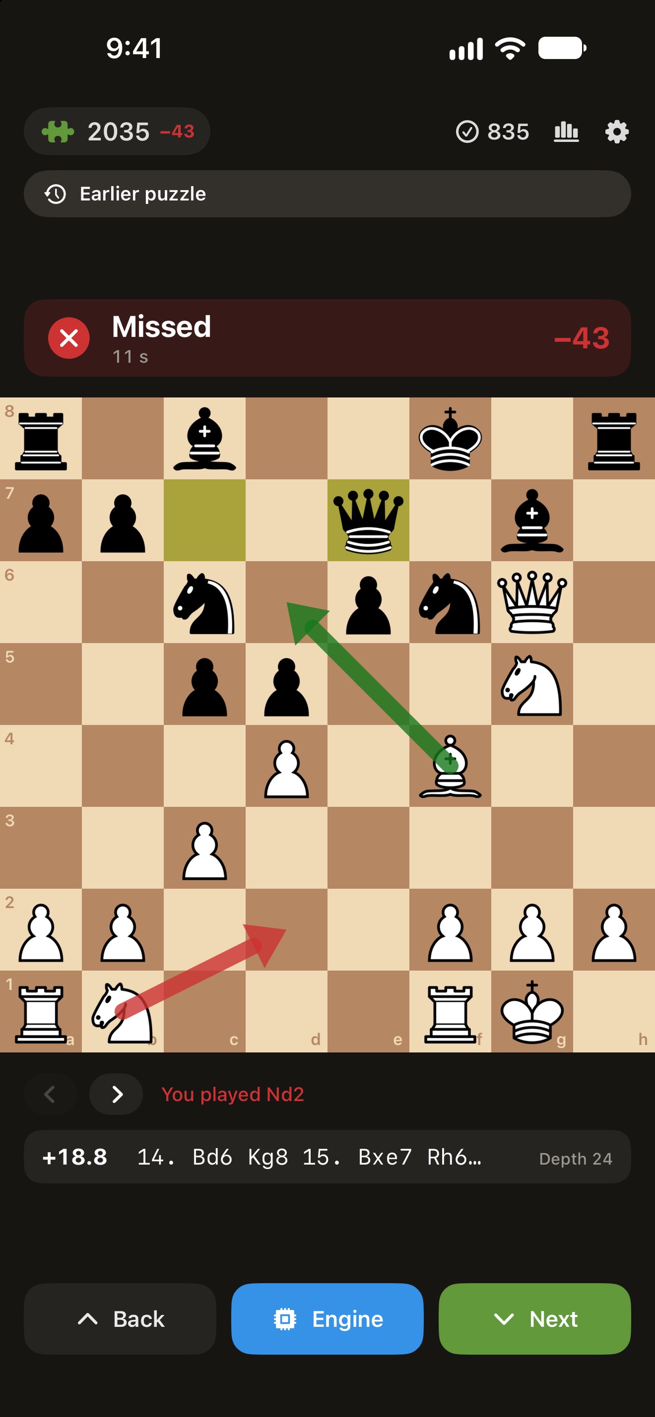 Screenshot 2 of Chess Climb: Tactics Trainer