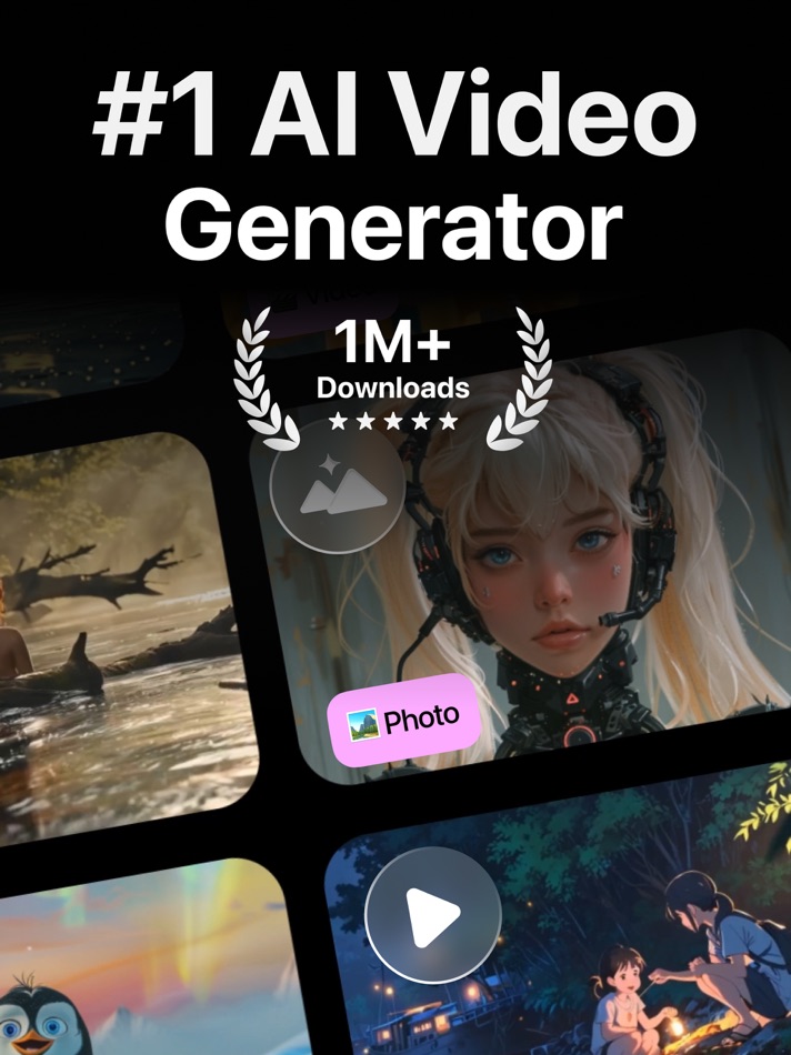 #1. AI Video Generator + Creator (iOS) 게시자: AI Apps OU