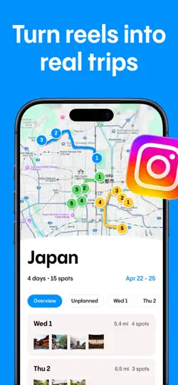 Скриншот Wend — Itinerary Planner на iPhone 1
