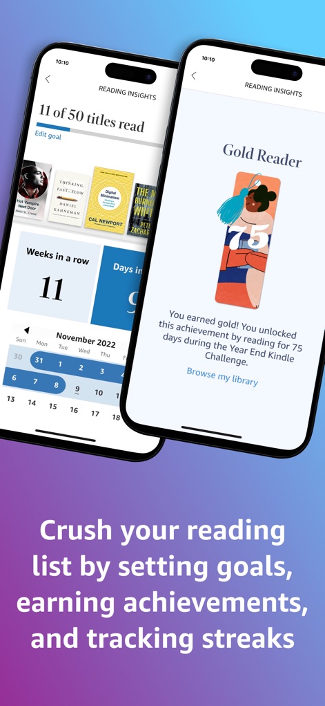 Amazon Kindle: Reading App - Track Reading Progress