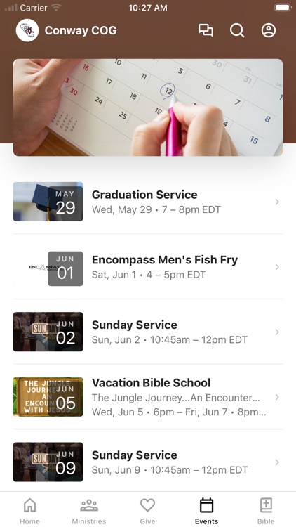 Conway Church of God SC screenshot-3