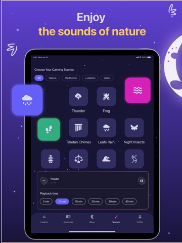 Sleep Tracker & Alarm - Moonap iPad screenshot