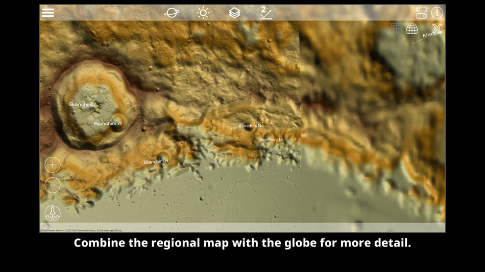 #7. GlobeViewer Moon (macOS) بواسطة: RAB-Software