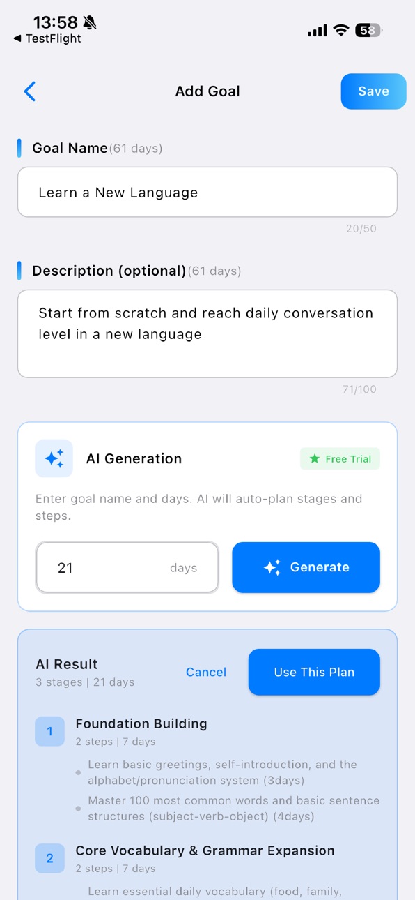 iPhone screenshot
