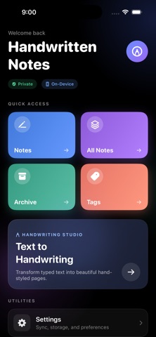 Handwritten Quick Notes Screenshot 1 of 6