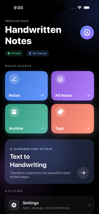 Handwritten Quick Notes Screenshot 1 of 6