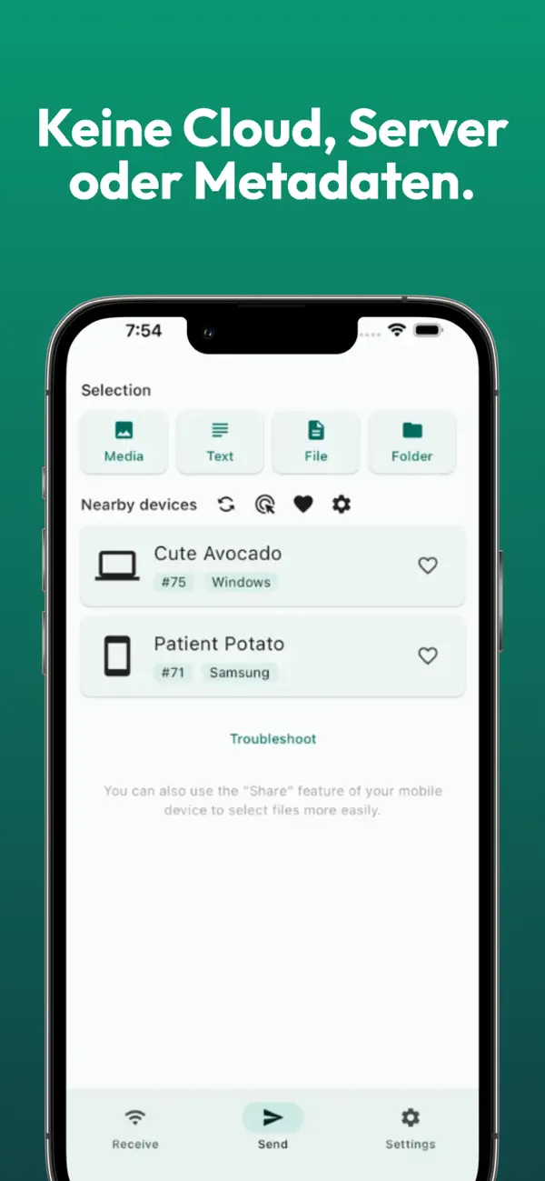 LocalSend iPhone App Screenshot 2 – Dienstprogramme