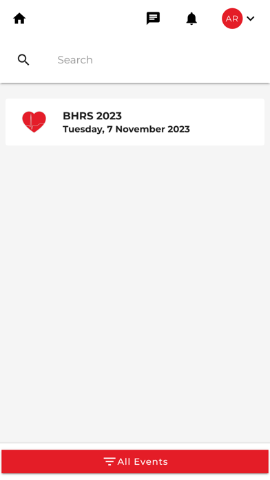 BHRS Events Screenshot