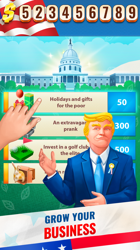 #8. Trump's Empire: idle game (iOS) 由: MTAG PUBLISHING LTD