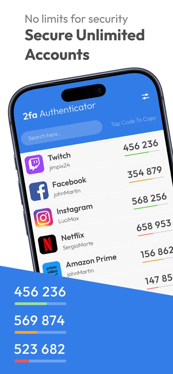 Screenshot #2 pour Authenticator App : 2FA • MFA