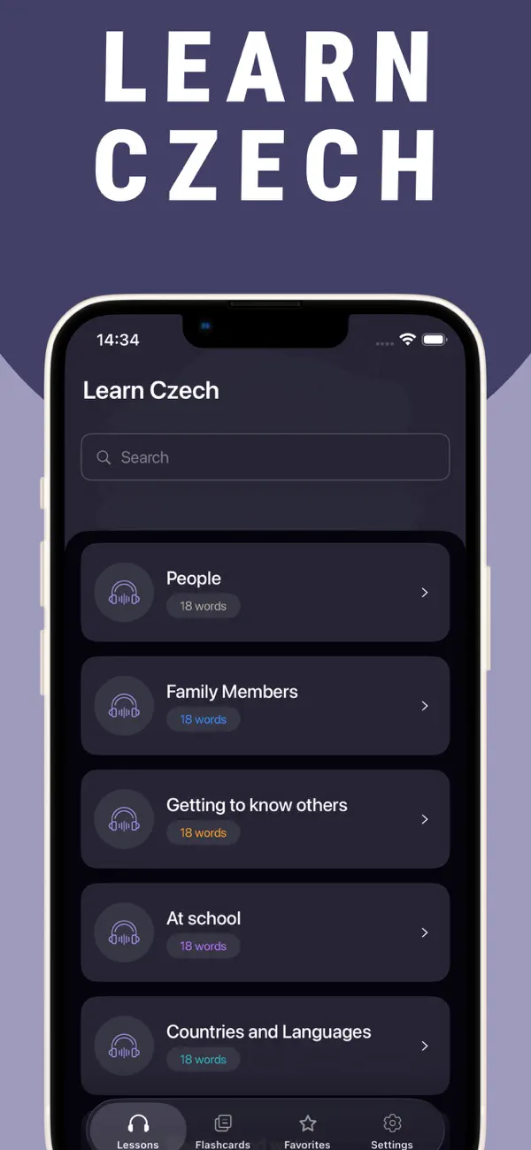 Screenshot #1 pour Learn Czech - Lentil