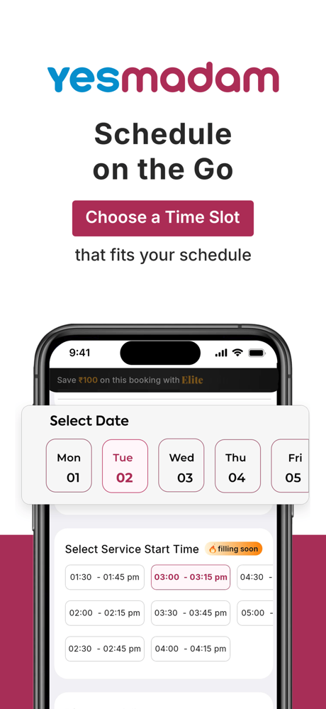 Yes Madam - Salon at Home App screenshot 6