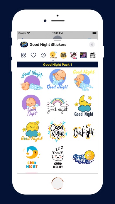 Screenshot #3 pour Good Night iStickers