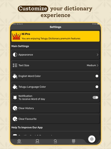 Telugu Dictionary - Translator iPad screenshot