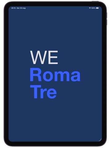 WeRomaTre iPad screenshot 1
