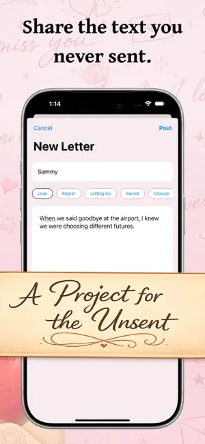 Unsent: Letters & Messages screenshot 2