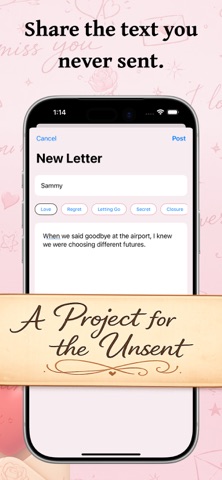 Unsent: Letters & Messages screenshot