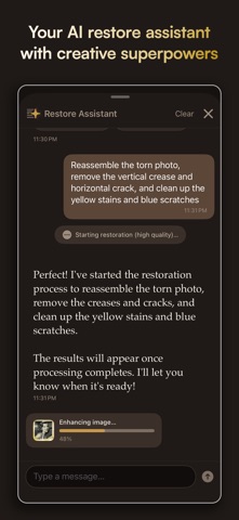 Sogni Restore: Fix Old Photos iPhone screenshot